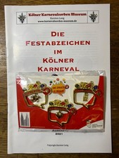 Köln Karneval Festkomitee Festabzeichen 2019 Dreiersatz Orden mit Katalog 2021