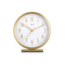 Hama Wecker Tischuhr Uhr Analog leise ohne Ticken 1 Alarmzeit, 3 Farben wählbar