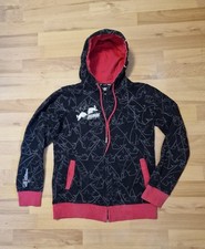 schwarz / pinke Sweatjacke mit Kapuze von KINI MX Racing / Red Bull  - Gr. M