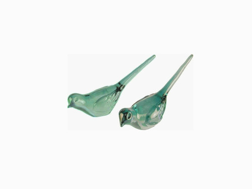 Vogel 2er set figur glasfigur - ,