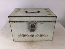 Alte Blechdose Blechkoffer Shabby Frankreich Brocante Vintage Landhaus Country