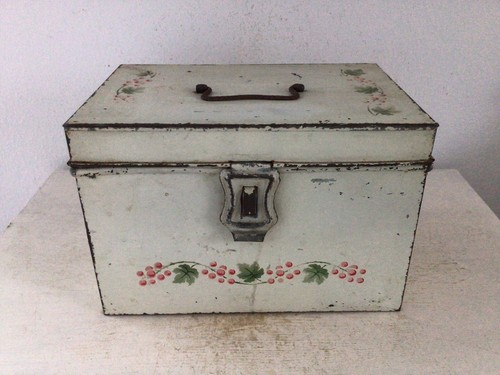 Alte blechdose blechkoffer - blechdose,
