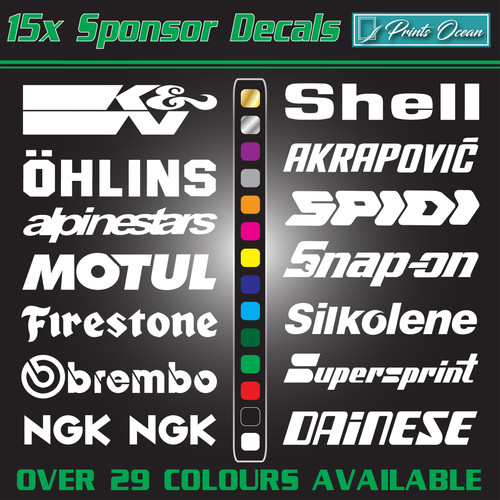 Motorrad sponsor aufkleber - sponsor,