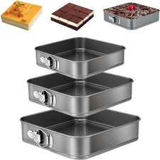 Springform Set quadratisch rechteckig Antihaft Backform Kuchenform