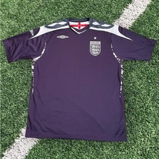 England Umbro Torwarttrikot 2008 Selten GK Trikot Lila Herren XL Original
