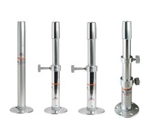 Aluminium Tischbein fest /