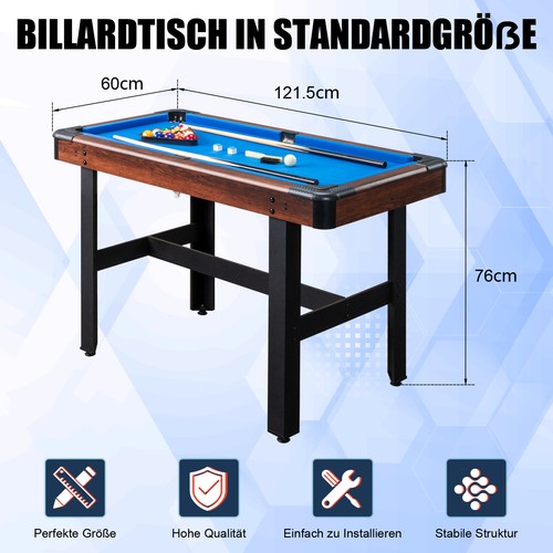 Mdf fuß billardtisch set - mdf, 4-fuß-billardtisch-set