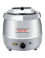 Buffalo Suppenkessel L714 Edelstahl 10 L 35°C bis 98°C Elektrischer Kessel