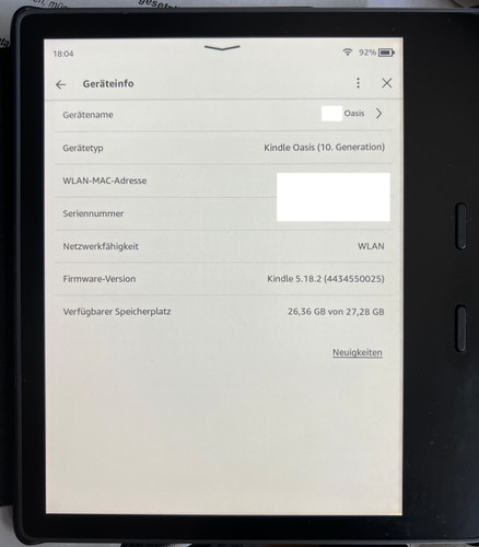 Kindle oasis generation - 10., 32