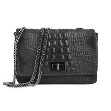 ITALy DAMEN LEDER TASCHE KETTE