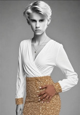 Glitzer Lurex Kleid Unikat Gr M – Sissy CSD Pride DWT Travestie Gay Crossdresser