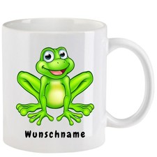 Tasse mit Frosch Cartoon  -