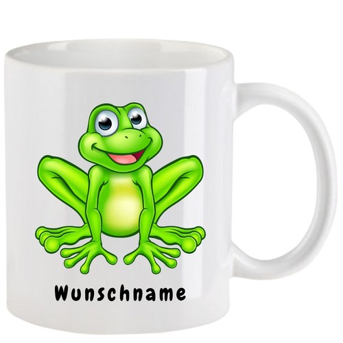 Tasse mit frosch - cartoon,