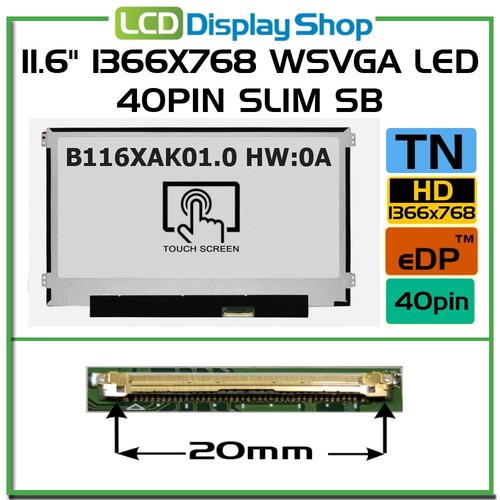 B116xak01 hd led lcd - b116xak01.0, 11.6"