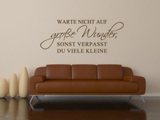 S067 Wandtattoo "Warte nicht