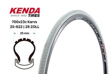 28 Zoll KENDA KARVS Rennrad Faltreifen Fahrrad 25-622 Folding Tire Weiss B-Ware