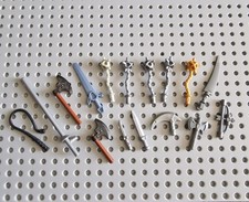 LEGO Waffe Schwert Axt Bogen Minifigur Ritter Gladiator Zubehör 16 Teilig P55
