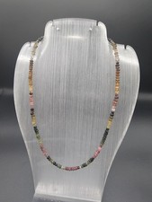 Turmalin  Kette Facettiert 4mm 42cm,Silberfarbener Magnet Verschluß. 