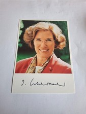 Karte Irmgard Schwaetzer (Politikerin) mit Autogramm - ORIGINAL.