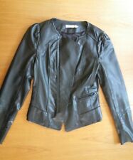 STEFANEL Lederjacke schwarz Jacke Leder