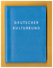 DDR, original Deutscher Kulturbund-Mitgliedsbuch ausgestellt 1971
