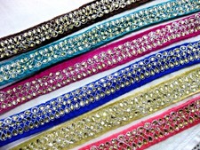 Borte Webband Stickerei Strass