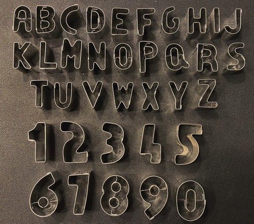 Ausstecher alphabet zahlen - alphabet, +