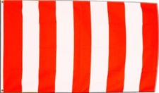 Fahne Streifen rot-weiß
