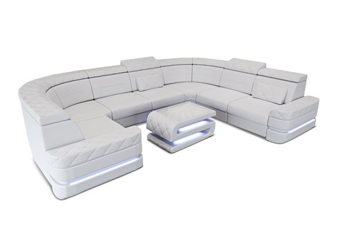 Sofa leder wohnlandschaft - leder,
