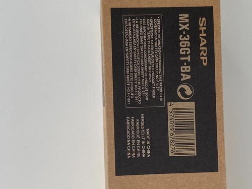 Sharp toner 36gt black - mx-36gt, ba