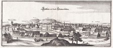 Oschersleben Hadmersleben LK Börde Sachsen-Anhalt Merian Kupferstich 1650