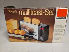 Hübscher Kult Rowenta Toaster Typ TO 32 900W, 70s, mit Brötchenaufsatz, VINTAGE