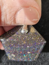 Schwarzer Matrix Opal Silber