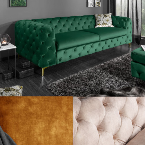 Chesterfield 3er sofa modern - 3er,