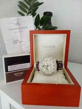 Bruno Söhnle Herrenuhr Chronograph Quarz mit Lederarmband - 17-13054-141, TOP