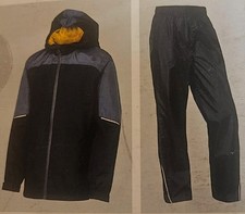 Jungen Regenanzug 2-teil SET Tragetasche Regenjacke Regenhose Hose Jacke Kinder