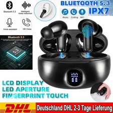 Bluetooth 5.3 Headset Stereo Kopfhörer Kabellos Ohrhörer mit Mikrofon für Handy