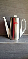 Vintage WMF Warmhalte-Kaffeekanne Keramik-Edelstahl 60er, Cromargan 18/8