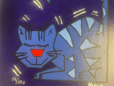 Herman katze siebdruck - herman,, siebdruck 