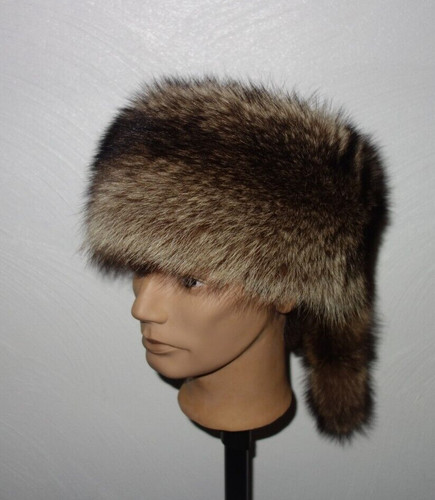 Waschbär pelz kappe - kappe, fell