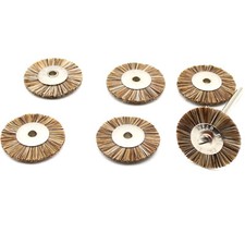 6x Pferdehaar Reinigungsbürsten 25mm Polierbürsten für Dremel Minischleifer 6 St
