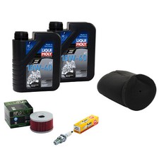 Öl Set 2L Wartung für Suzuki DR 500 S DR500 81-83 Luftfilter Ölfilter Zündkerze