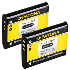 2 x Akku Olympus Traveller SZ-14, SZ-15, SZ-16, SZ-20, SZ-25MR, SZ-30MR - Li-50B