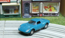 Faller AMS blauer Porsche 904 GT mit Flachankermotor für Faller Stadtautobahn