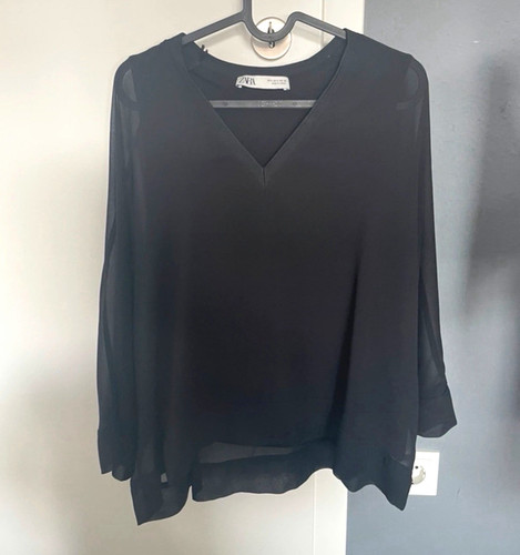 Zara damen chiffon bluse - damen,