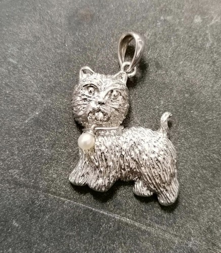 Silber kettenanhänger hund - silber,
