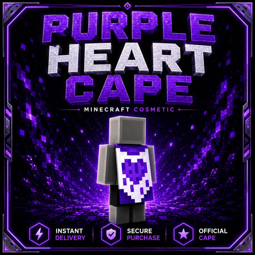 Minecraft purple heart - -,