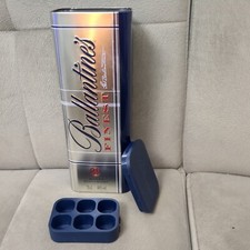 Ballantines Finest Scotch Whisky  Sammler Blechbox u. Eiswürfelform