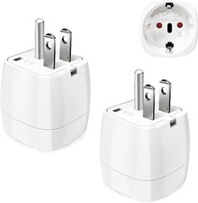 2x Reisestecker Reiseadapter