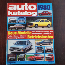 Auto Katalog Modelljahr 1980